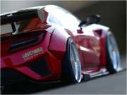 1:18 Honda NSX Liberty Walk LB Performance - Candy Rot - Breitbau inkl. OVP